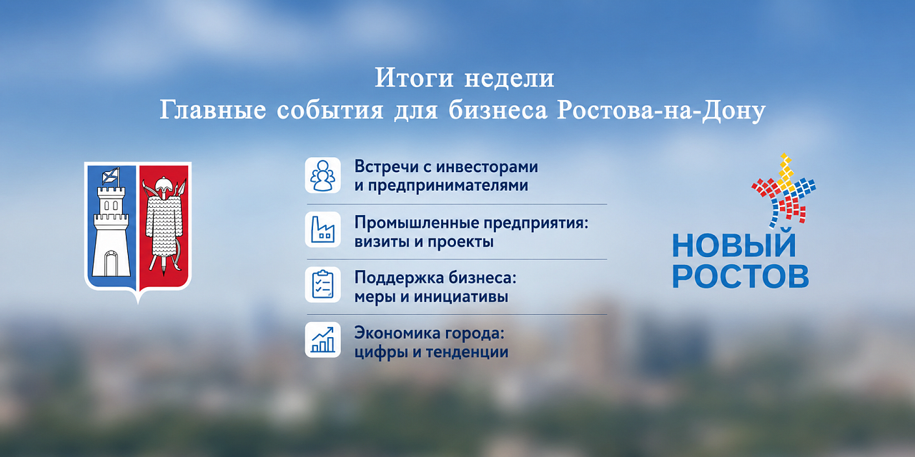 Итоги недели: главные события для бизнеса Ростова‑на‑Дону