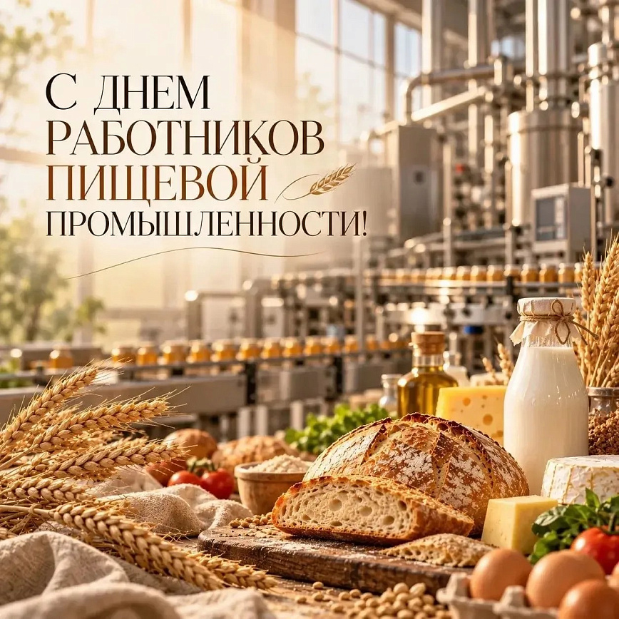 Поздравляем с профессиональным праздником работников пищевой промышленности!